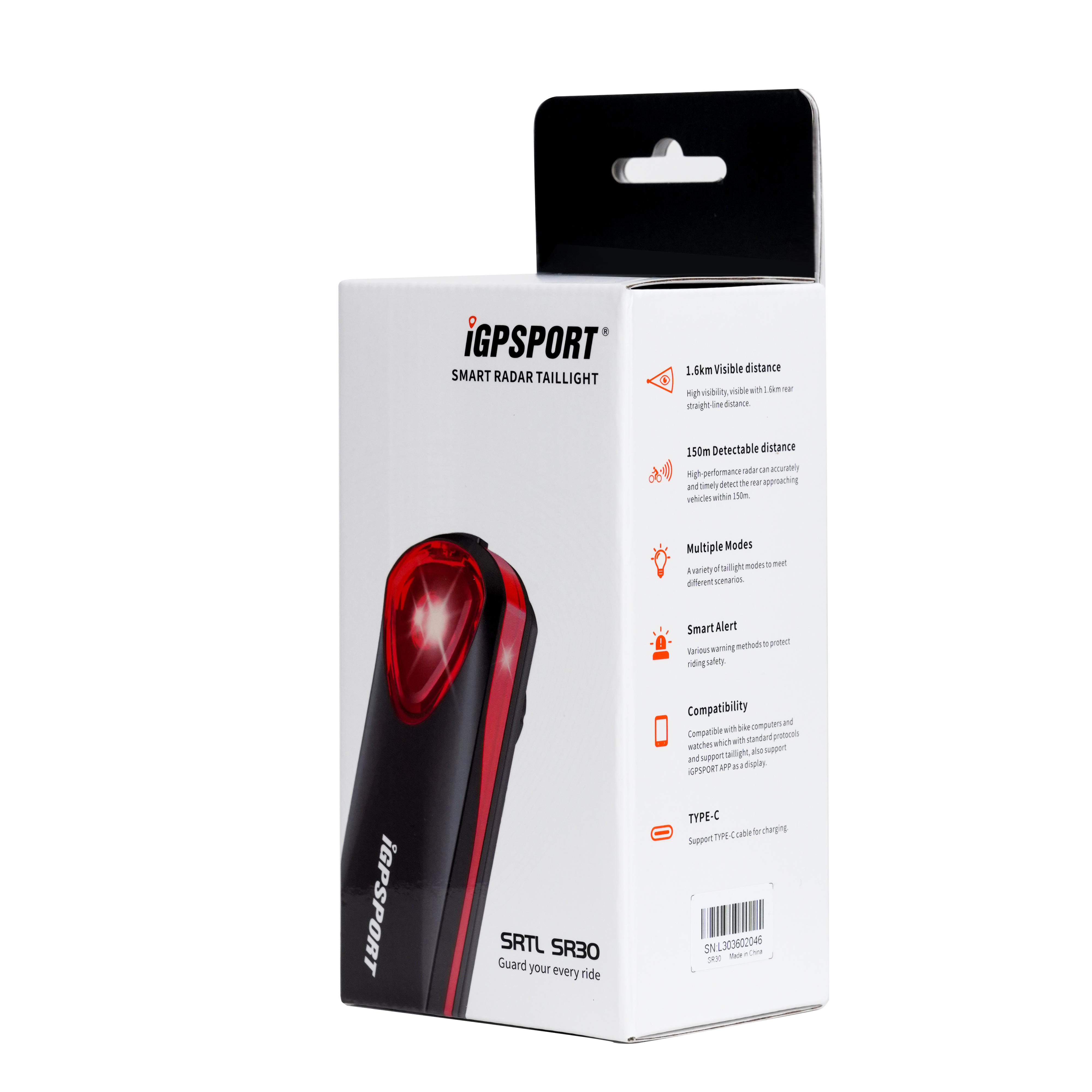 iGPSPORT-luz trasera inteligente SR30
