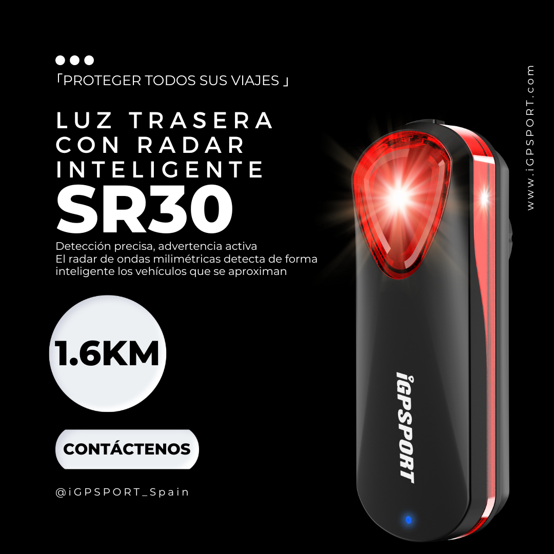 iGPSPORT-luz trasera inteligente SR30