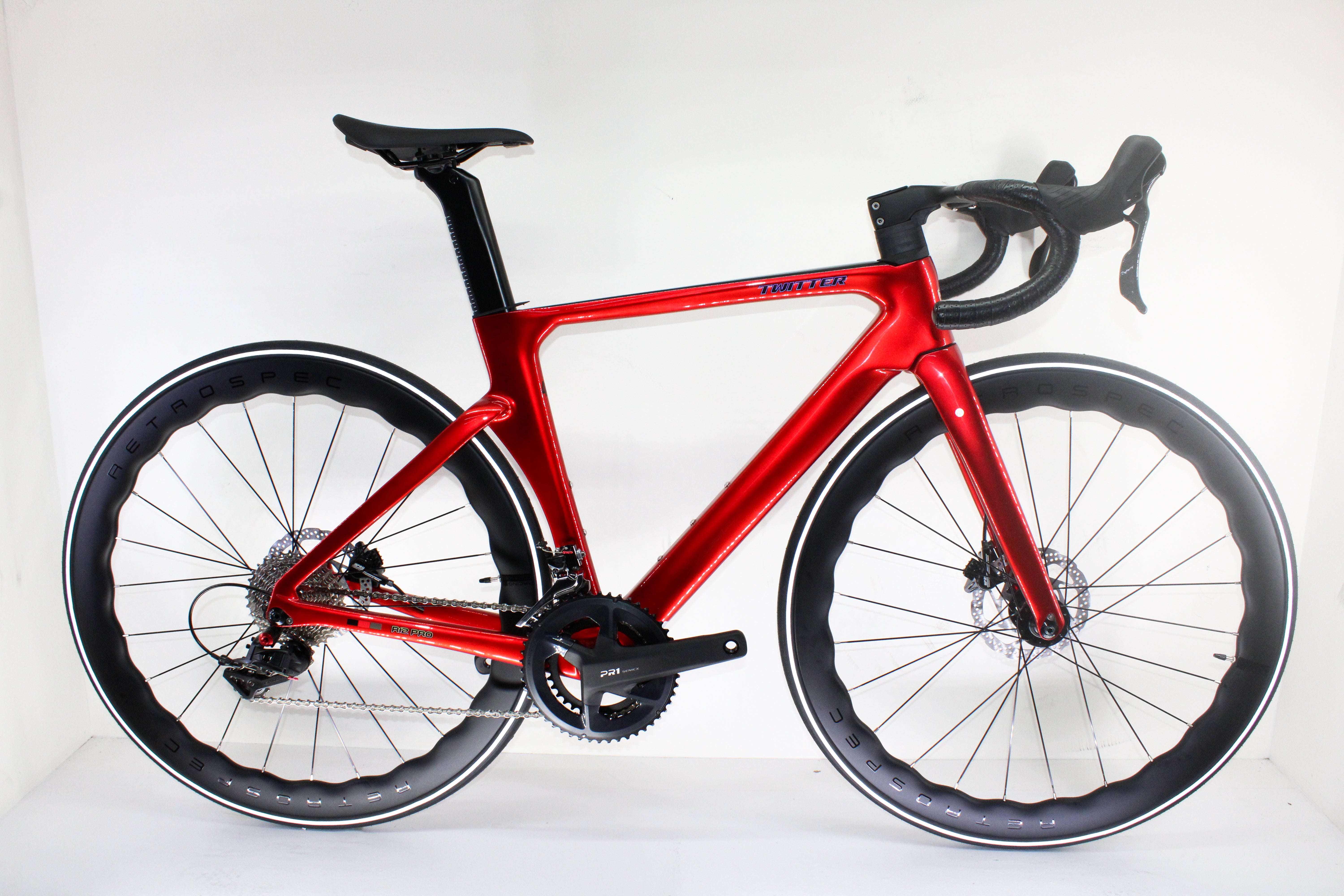 TWITTER R12 full carbono, grupo retrospec 12v hidráulicos